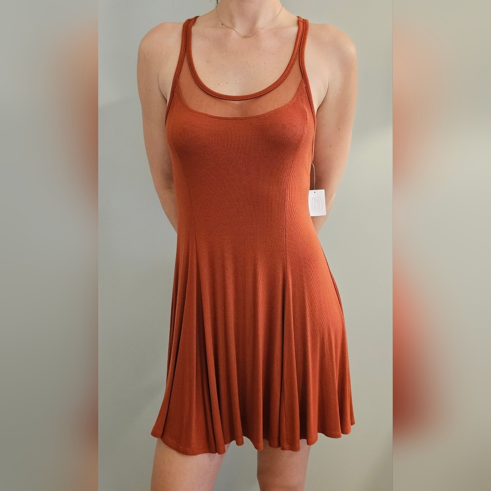Urban Outfitters: Rust Orange Sleeveless Dress